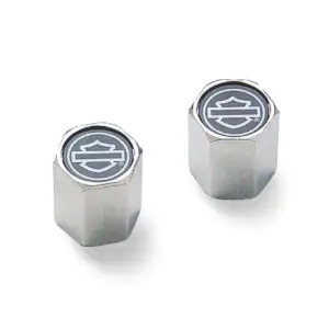 Tappi per valvola dell’aria ABS con emblema Bar & Shield in rilievo