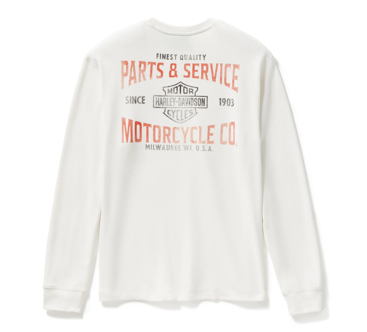 Maglia termica a maniche lunghe Parts & Service da uomo - Cloud Dancer NUOVO ARRIVO - immagine 2