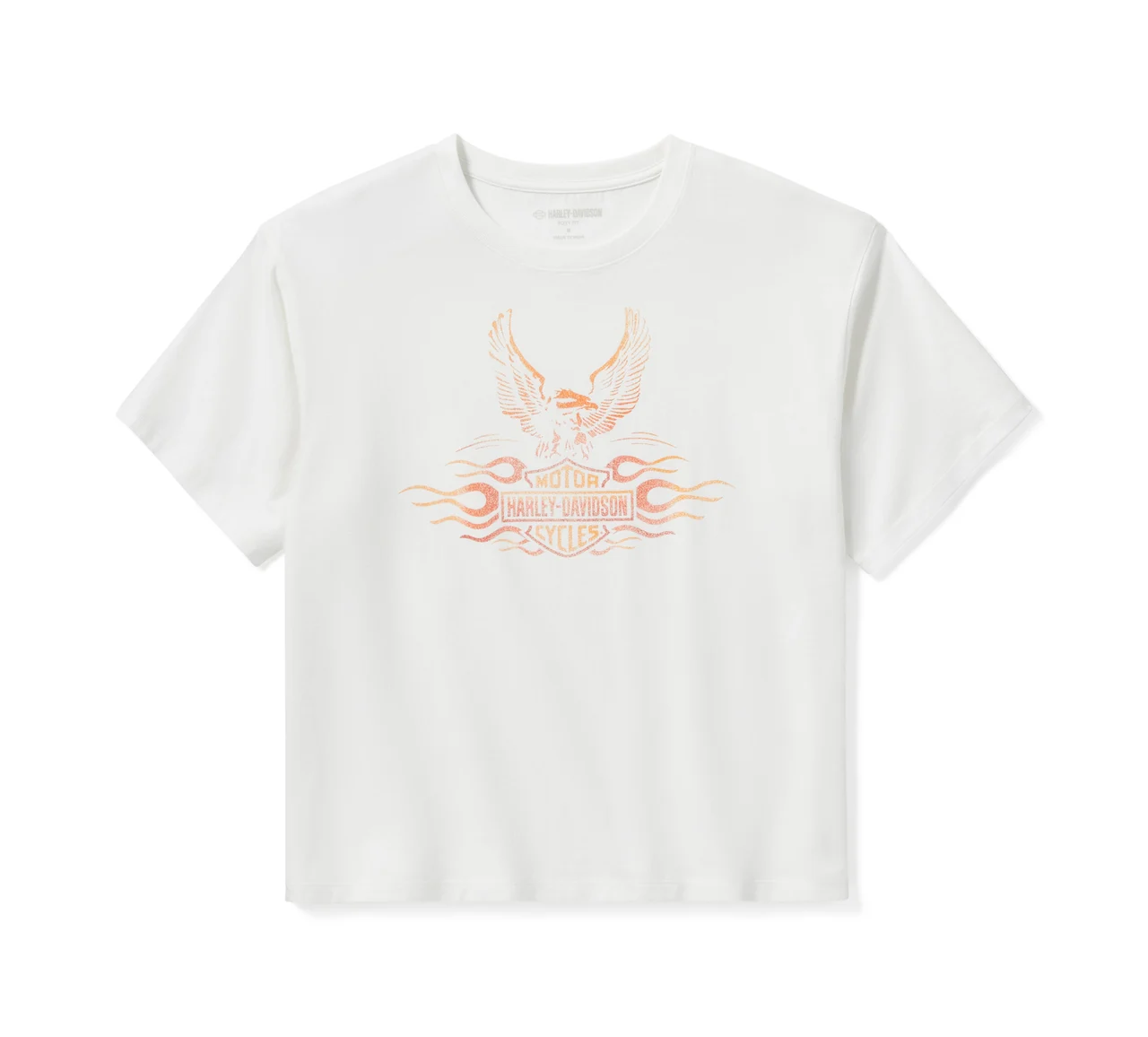 Maglietta boxy Flaming Eagle da donna