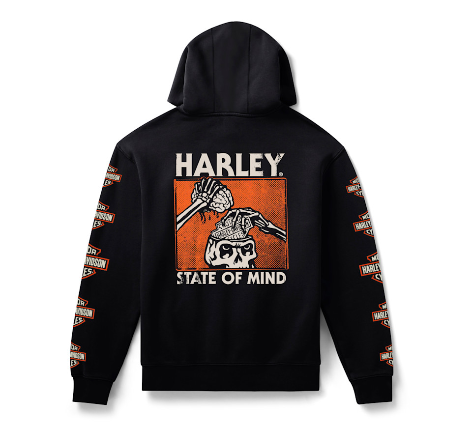 Felpa con cappuccio in pile H-D State of Mind da uomo - immagine 2