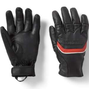 Guanti Harley-Davidson in pelle (neri con dettaglio rosso/bianco) 98103-26VM