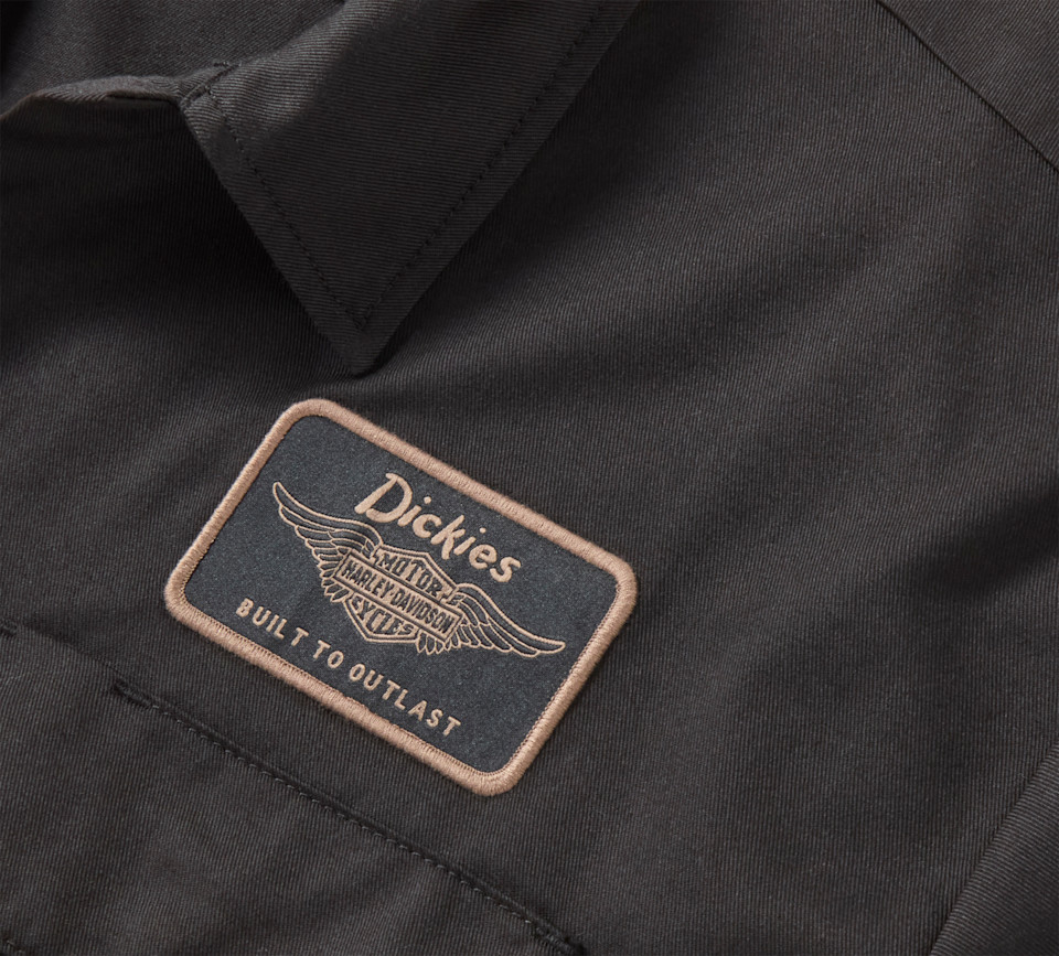Camicia da lavoro da uomo Dickies x HD Built to Outlast - Nera - immagine 2