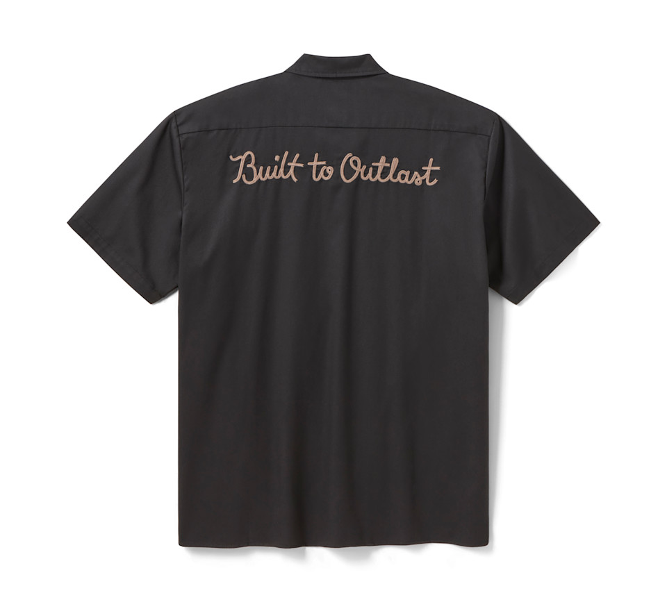 Camicia da lavoro da uomo Dickies x HD Built to Outlast - Nera - immagine 3