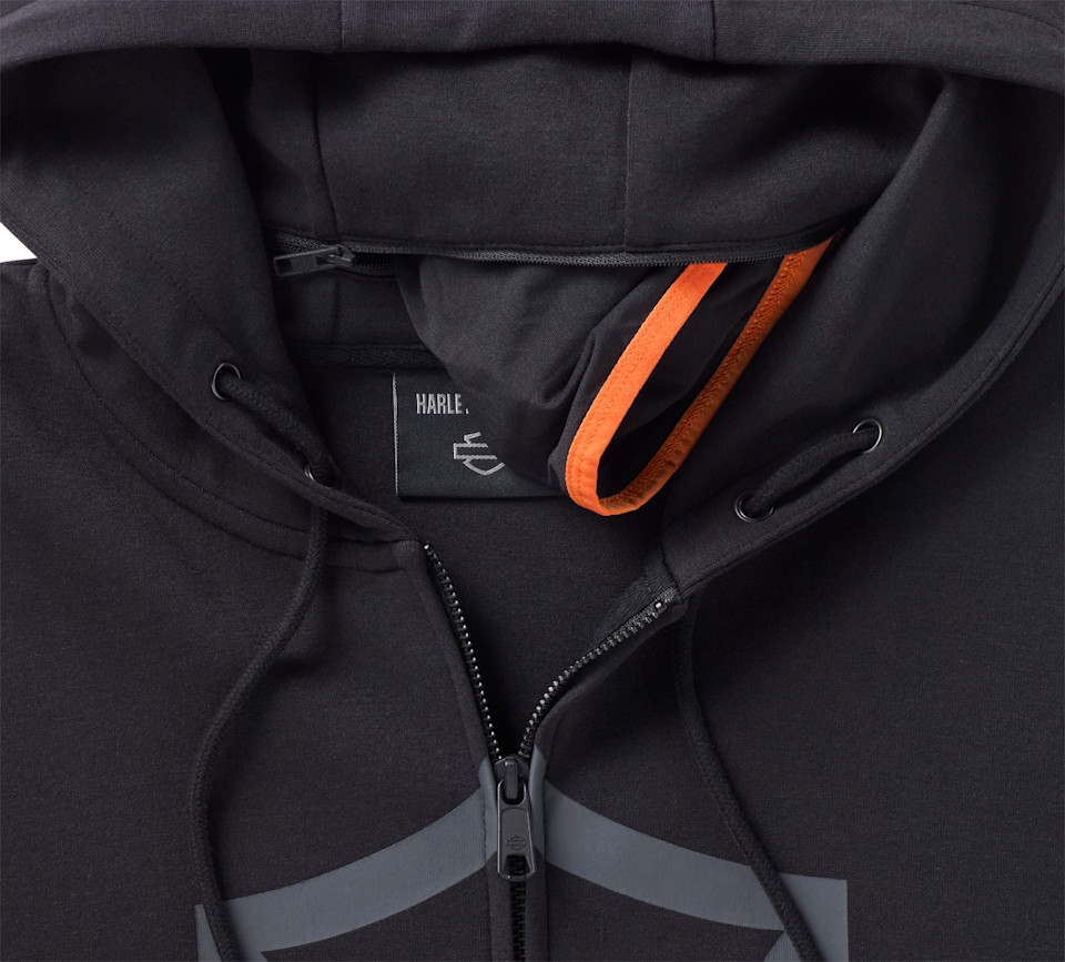 Felpa da uomo con cappuccio e zip H-D TECH - immagine 5