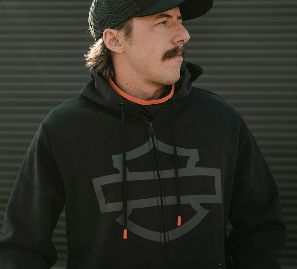 Felpa da uomo con cappuccio e zip H-D TECH - immagine 2