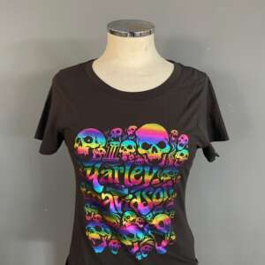 T-shirt manica corta in cotone da donna HD Kaleidoscope