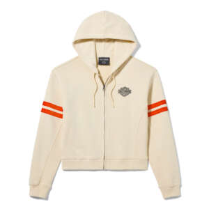 Felpa con cappuccio e zip integrale H-D Essential da donna