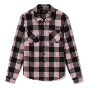 Camicia a maniche lunghe da donna H-D Standard Buffalo in tartan - Plaid - Dusty Mauve & Harley Black