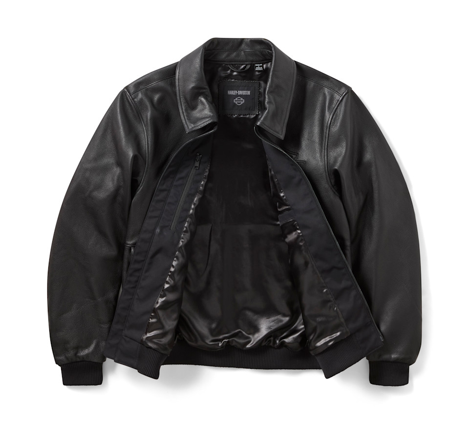 Giacca da moto in pelle da uomo modello A-2 - immagine 4
