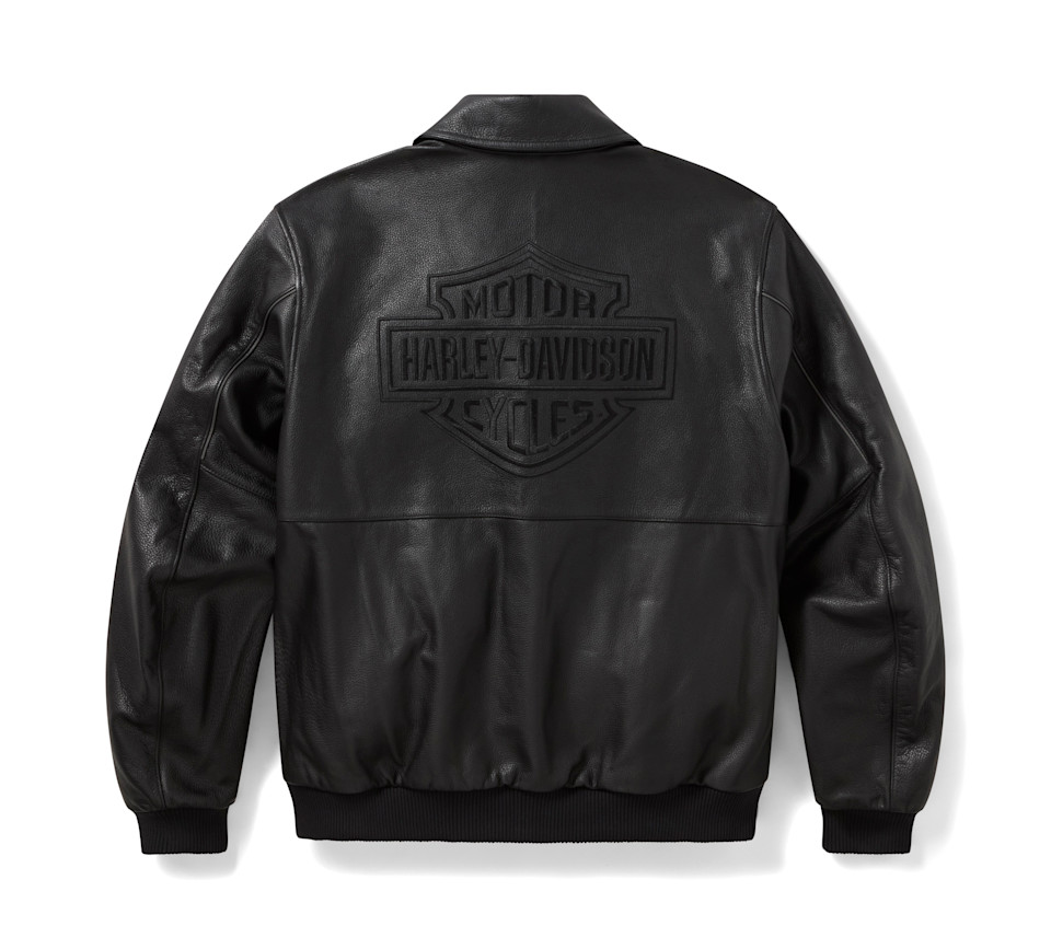 Giacca da moto in pelle da uomo modello A-2 - immagine 3